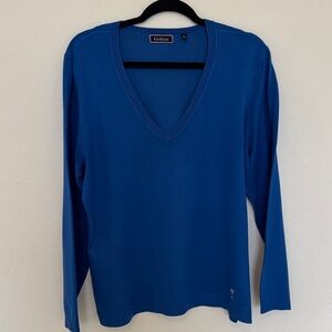 Golftini Women's Blue V-Neck Top